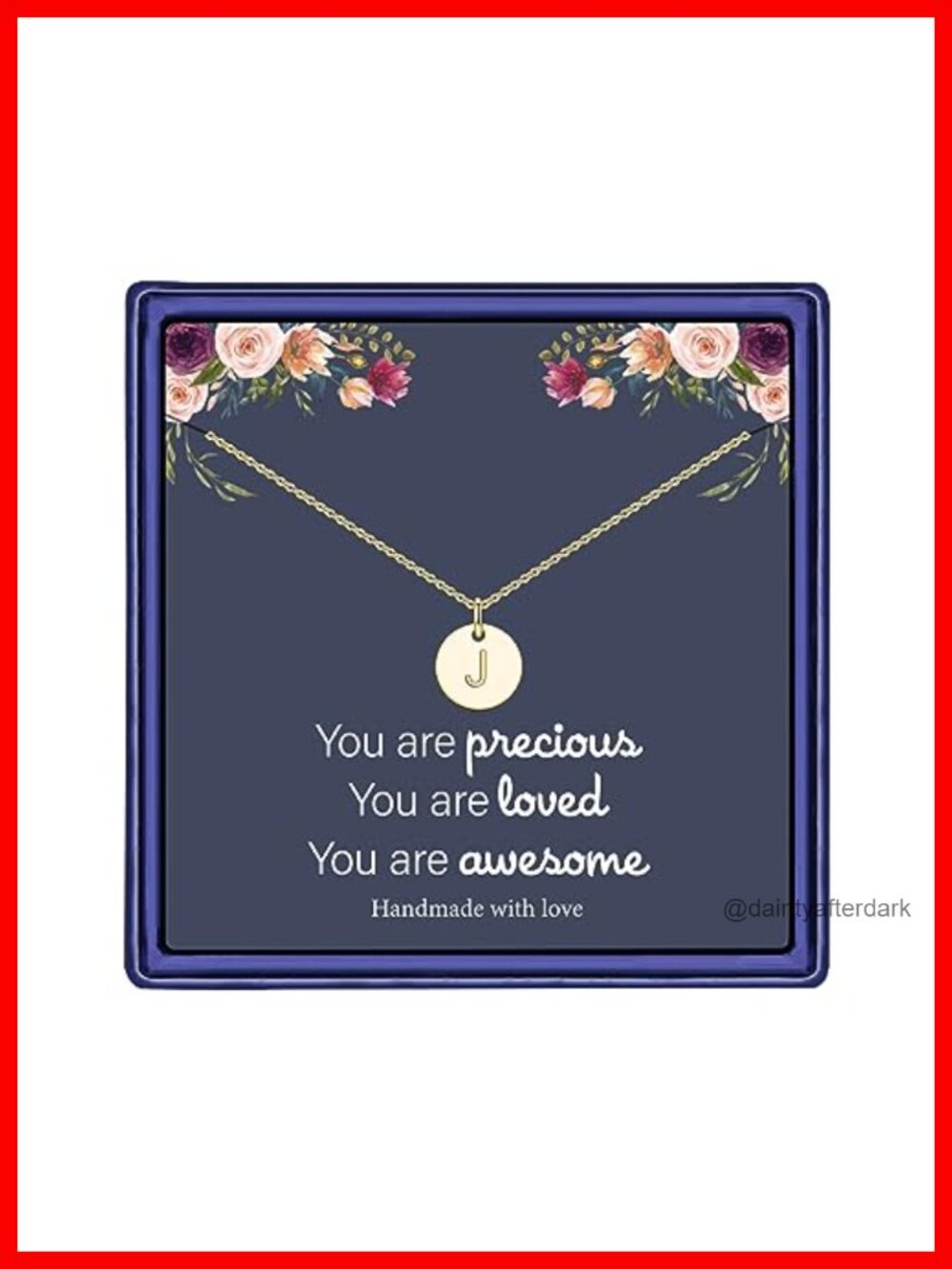 14K Gold Plated Disc Initial Pendant Necklace with Lobster Clasp, 16" + 2"